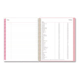 Blue Sky® Mimi Pink Weekly/Monthly Planner, Floral Artwork, 11 x 8.5, Pink/Blue/Rose Cover, 12-Month (Jan to Dec): 2026 (BLS137264) Each