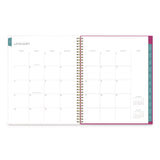 Blue Sky® Kelly Ventura Magenta Bloom Weekly/Monthly Planner, Floral Artwork, 11 x 8.5, Multicolor Cover, 12-Month (Jan to Dec): 2026 (BLS140945) Each