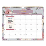 Blue Sky® Tula Monthly Wall Calendar, Floral Artwork, 15 x 12, White/Multicolor Sheets, 12-Month (Jan to Dec): 2026 (BLS144076) Each