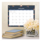 Blue Sky® Ashlyn Monthly Wall Calendar, Floral Artwork, 15 x 12, White/Blue/Pink Sheets, 12-Month (Jan to Dec): 2026 (BLS148617) Each