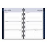 Blue Sky® Passages Weekly/Monthly Planner, 8 x 5, Navy Cover, 12-Month (Jan to Dec): 2026 (BLS148657) Each