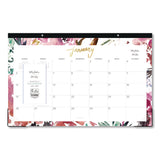 Blue Sky® Kelly Ventura Magenta Bloom Desk Pad Calendar, 17 x 11, Floral Artwork, White/Multicolor Sheets, 12-Month (Jan to Dec): 2026 (BLS149057) Each