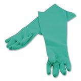 San Jamar® Nitrile Dishwashing Gloves, 21" Long, Medium, Green, Pair (SJM19NUM) 1 Pair