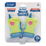Educational Insights® My First Walkie Talkies, Range: 300 ft, 8.9 x 7 x 1.2, Multicolor, 2 Walkie Talkies (EII5133) Each