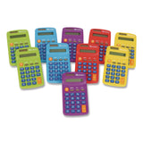 Learning Resources® Rainbow Calculators, 8-Digit, LCD, 10 Calculators (LRNLER0014) Each