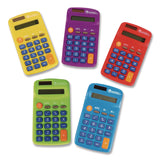 Learning Resources® Rainbow Calculators, 8-Digit, LCD, 10 Calculators (LRNLER0014) Each