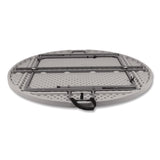 NPS® Comfort Max Fold-in-Half Table, Round, 60w x 60d x 29.25h, Speckled Gray Top, Gray Base/Legs (NPSCMFIH60R) Each