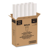 SOLO® Recycled Content PCF Paper Hot Cups, 10 oz, ProPlanet Seal, White/Blue, 480/Carton (SCCW370RCPLANET) Case of 480