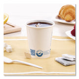 SOLO® Recycled Content PCF Paper Hot Cups, 10 oz, ProPlanet Seal, White/Blue, 480/Carton (SCCW370RCPLANET) Case of 480