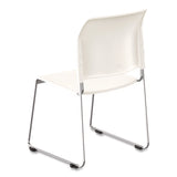 NPS® 8800 Series Cafetorium Plastic Stack Chair, Supports Up to 500 lb, 18" Seat Height, White Seat/Back, Chrome Base, 4/Pack (NPS880111014) Each