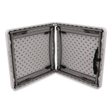 NPS® Plastic Fold-in-Half Adjustable Height Table, Rectangular, 24w x 48d x 22h to 35h, Speckled Gray Top, Gray Base/Legs (NPSBFHT2448A) Each