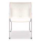 NPS® 8800 Series Cafetorium Plastic Stack Chair, Supports Up to 500 lb, 18" Seat Height, White Seat/Back, Chrome Base, 4/Pack (NPS880111014) Each