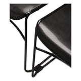 NPS® 850 Series Multi-Purpose Ultra Compact Stack Chair, Supports Up to 300 lbs, 17" Seat Height, Black Seat/Back/Base, 4/Pack (NPS850CL4) Each