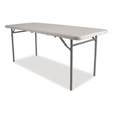 NPS® Comfort Max Fold-in-Half Table, Rectangular, 60w x 30d x 29.25h, Speckled Gray Top, Gray Base/Legs (NPSCMFIH3060) Each