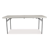 NPS® Comfort Max Fold-in-Half Table, Rectangular, 60w x 30d x 29.25h, Speckled Gray Top, Gray Base/Legs (NPSCMFIH3060) Each