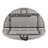 NPS® Comfort Max Fold-in-Half Table, Round, 48w x 48d x 29.25h, Speckled Gray Top, Gray Base/Legs (NPSCMFIH48R) Each
