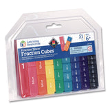 Learning Resources® Fraction Tower Fraction Cubes, Grades 1 to 4, 51 Pieces (LRNLER2510) Each