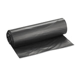 Inteplast Group High-Density Interleaved Commercial Can Liners, 45 gal, 22 microns, 40" x 48", Black, 25 Bags/Roll, 6 Rolls/Carton (IBSS404822K) Case of 150