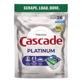 Cascade® Platinum ActionPacs, Fresh Scent, 14 oz Pack, 26 Pods/Pack, 4 Packs/Carton (PGC15536) Case of 4