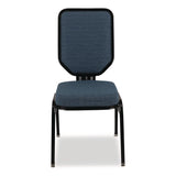 NPS® Flex-Back Banquet Chair, Supports Up to 500 lbs, 18.6" Seat Height, Morticia Blue Lagoon Seat/Back, Black Base, 2/Pack (NPS9684BG2) Each