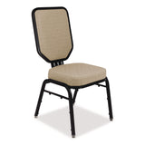 NPS® Flex-Back Banquet Chair, Supports Up to 500 lbs, 18.6" Seat Height, Morticia Taupe Seat/Back, Black Base, 2/Pack (NPS9688BG2) Each