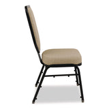 NPS® Flex-Back Banquet Chair, Supports Up to 500 lbs, 18.6" Seat Height, Morticia Taupe Seat/Back, Black Base, 2/Pack (NPS9688BG2) Each