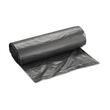 Inteplast Group High-Density Interleaved Commercial Can Liners, 33 gal, 16 microns, 33" x 40", Black, 25 Bags/Roll, 10 Rolls/Carton (IBSS334016K) Case of 250