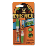 Gorilla Super Glue Gel, Two 0.11 oz Tubes, Dries Clear (GOR7820001) Each