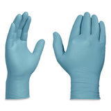 AMMEX® Professional Nitrile Exam Gloves, Powder-Free, Medium, 3 mil Thick, 9.5" Long, Light Blue, 100/Box (AXCAPFN44100) Box of 100
