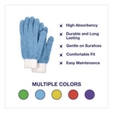 TidyUps Microfiber Dusting Gloves, 2 Blue Gloves with White Cuffs, 2 Green Gloves with White Cuffs (CH7TU05789) Each