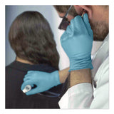 AMMEX® Professional Nitrile Exam Gloves, Powder-Free, Medium, 3 mil Thick, 9.5" Long, Light Blue, 100/Box (AXCAPFN44100) Box of 100