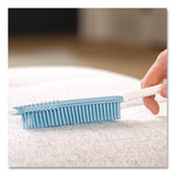 TidyUps Rubber Broom and Handheld Brush,11.75 x 50 Plastic Handle, White/Blue (CH7TU68056) Each