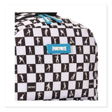 Fortnite Checkered Multiplier Backpack, Accommodates Laptops Up to 14.9", 12" x 7" x 18", Black/White (FOTFNTG1000009) Each