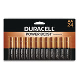 Duracell® Power Boost Copper Top Alkaline AA Batteries, 24/Pack (DURMN1500B240PK) Pack of 24