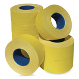 Garvey® Punch-Hole Lavel, 0.83 x 0.47, Yellow, 1,000/Roll, 8 Rolls/Pack (GRV211231510) Pack of 8