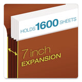 Pendaflex® Heavy-Duty Expanding Wallet, 7" Expansion, 1 Section, Elastic Cord Closure, Legal Size, Redrope (PFXCL1087GLHD) Each