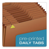 Pendaflex® Heavy-Duty Expanding File, 31 Sections, 1/3-Cut Tabs, Legal Size, Redrope (PFXR219DHD) Each