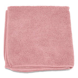 Boardwalk® Microfiber Cloths, 12 x 12, Pink, 12/Pack (BWK12PINCLOTH) Pack of 12
