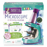 Educational Insights® Nancy B's Science Club Microscope and Activity Journal, Ages 8 and Up, 30x to 400x Magnification, 8.7 x 9.2 x 4.3, Blue (EII5350) Each