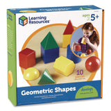 Learning Resources® Large Geometric Shapes, Grades K to 5, 10 Pieces (LRNLER0922) Each