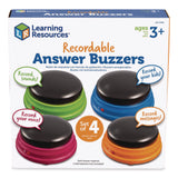 Learning Resources® Recordable Answer Buzzers, Ages 3 and Up, 4 Buzzers (LRNLER3769) Each