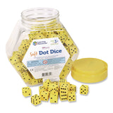 Learning Resources® Soft Foam Dot Dice, Grades Pre-K to 1, 200 Pieces (LRNLER6351) Each