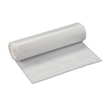 Inteplast Group High-Density Interleaved Commercial Can Liners, 33 gal, 11 microns, 33" x 40", Clear, 25 Bags/Roll, 20 Rolls/Carton (IBSS334011N) Case of 500