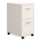 Alera® Two-Drawer Mobile Vertical File, 2 Letter-Size File Drawers, 14.25 x 18 x 26.7, Pearl White (ALEHSVF1824WH) Each