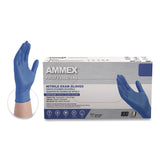 AMMEX® Professional Nitrile Exam Gloves, Powder-Free, Medium, 3 mil Thick, 9.5" Long, Blue, 100/Box, 10 Boxes/Carton (AXCACNPF44100) Case of 1000