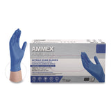 AMMEX® Professional Nitrile Exam Gloves, Powder-Free, X-Large, 3 mil Thick, 9.5" Long, Blue, 100/Box, 10 Boxes/Carton (AXCACNPF48100) Case of 1000