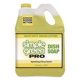 Simple Green® Pro Dish Soap, Sparkling Citrus Scent, 1 gal Bottle, 4/Carton (SMP4101128) Case of 4