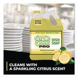 Simple Green® Pro Dish Soap, Sparkling Citrus Scent, 1 gal Bottle, 4/Carton (SMP4101128) Case of 4
