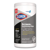 Clorox® CloroxPro ScreenPlus Sanitizing Wipes, 6 x 8, Citrus Blend, White, 75/Canister, 6 Canisters/Carton (CLO60724CT) Case of 6