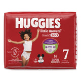 Huggies® Little Movers HuggFit 360 Degree, Size 7, Over 41 lbs, Disney Design, 14 Diapers/Pack, 4 Packs/Carton (KCM56609) Case of 4